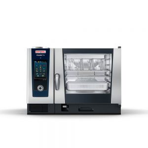 Rational iCombi Pro ICP062E/LH 6-2/1 Electric Free-standing Combi Oven can make 60-160 and has a capacity of 6 x GN2/1